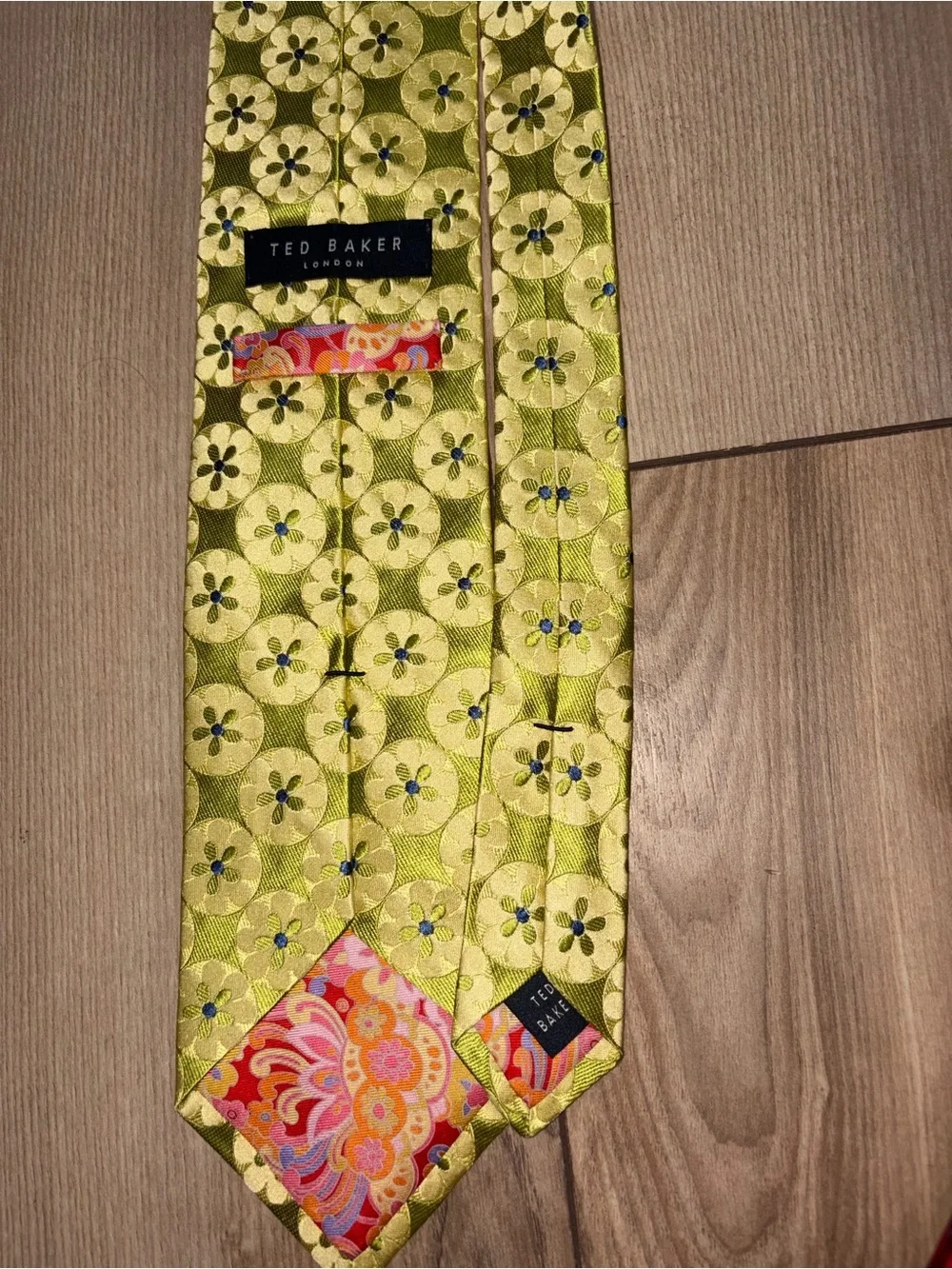 Ted Baker London Men’s Silk Tie Lot 4pc Paisley Floral Textured Designer Bundle